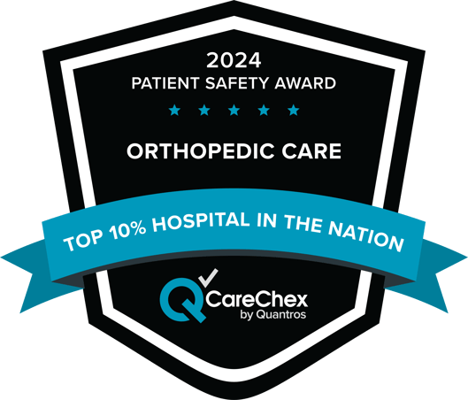 2024 Patient Safety Award for Orthopedic Care award logo